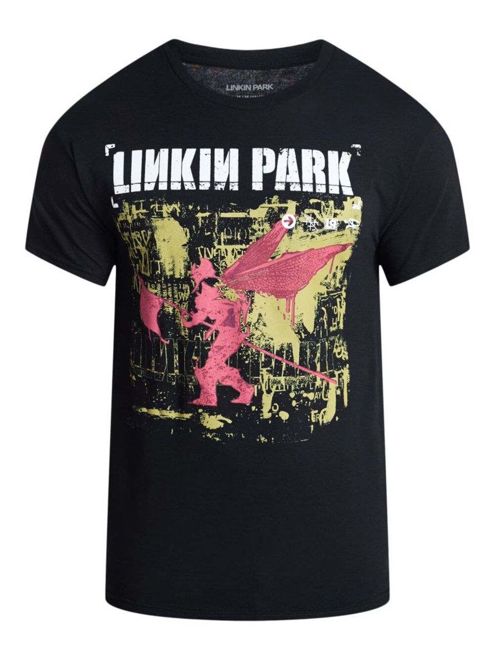 Men's Graphic Tee, Size Large, Black